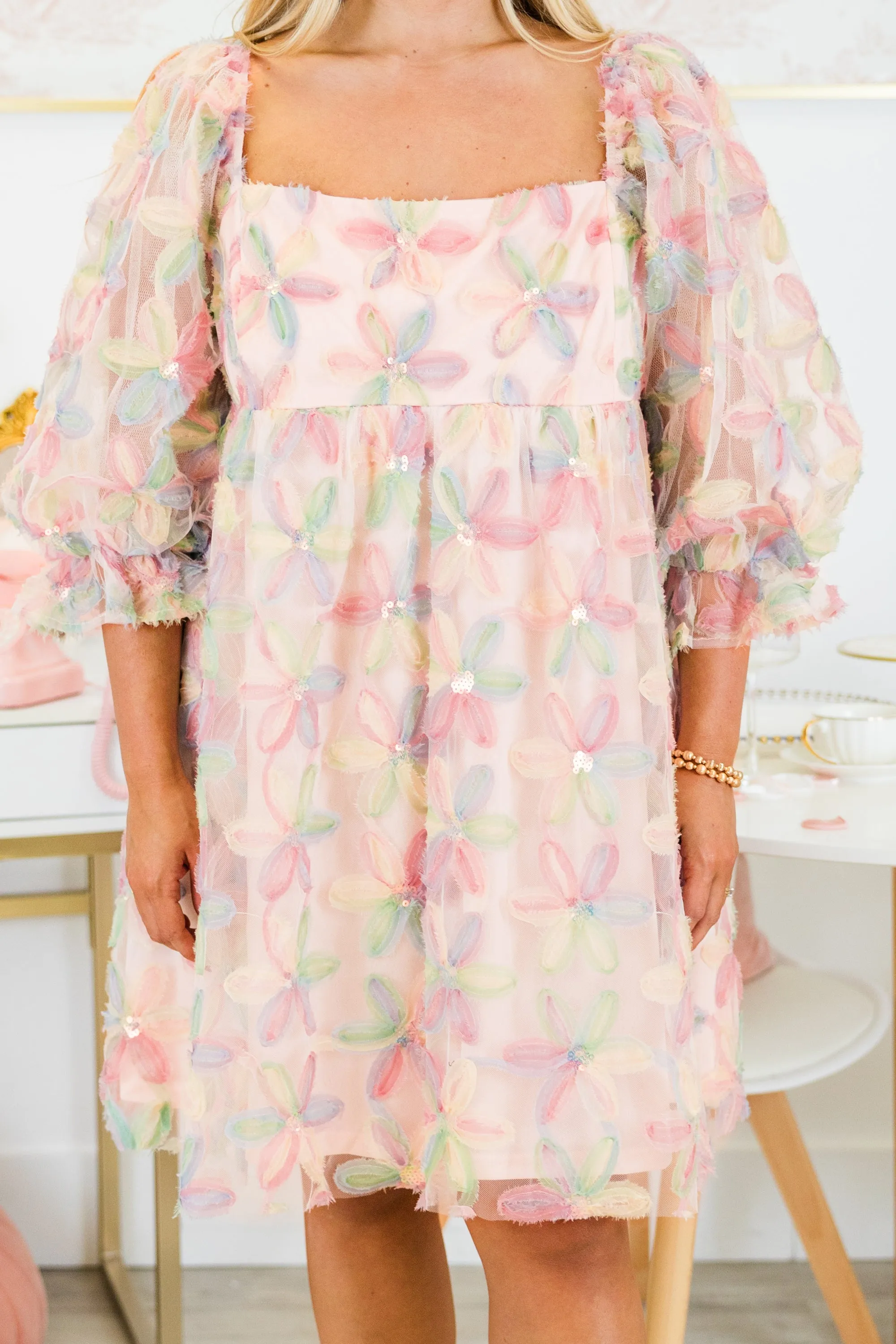 Under The Surface Dress, Pink Multi