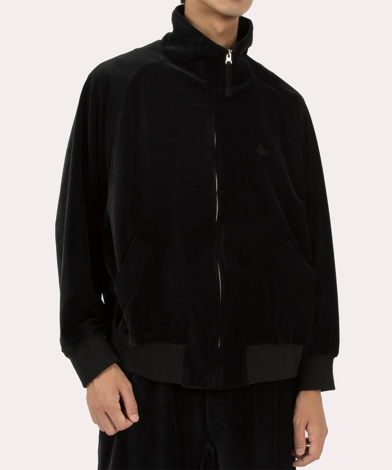 VELOUR B ジャケット WITH RIB