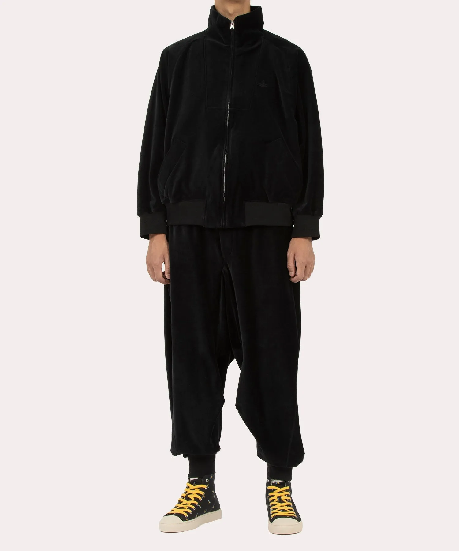 VELOUR B ジャケット WITH RIB