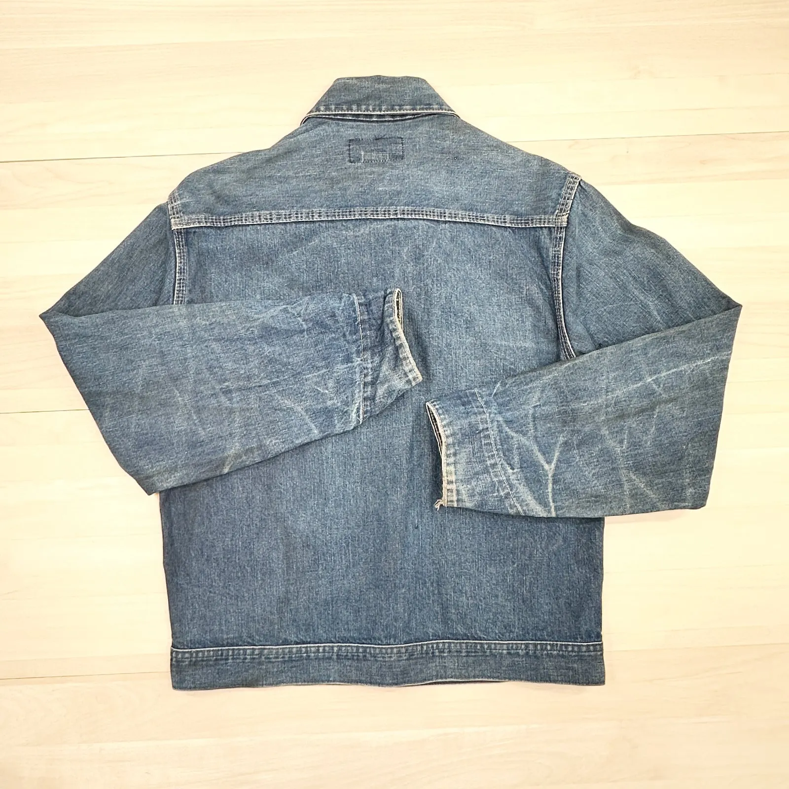 Vintage Oshkosh B’Gosh Full Zip Denim Jean Jacket Union Made in USA - 38 (Small)