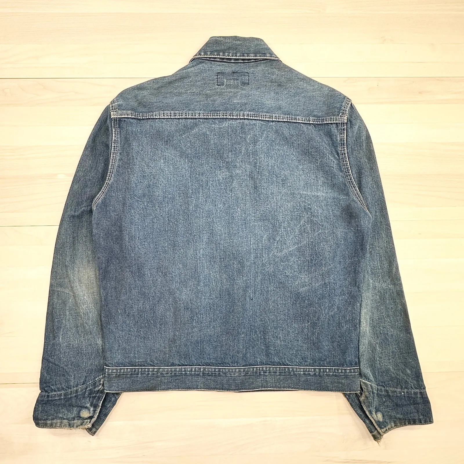 Vintage Oshkosh B’Gosh Full Zip Denim Jean Jacket Union Made in USA - 38 (Small)