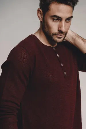 Waffle Cashmere Henley