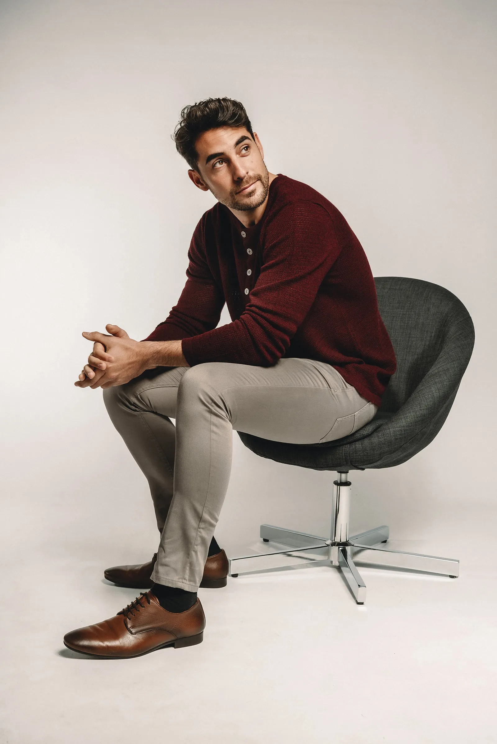Waffle Cashmere Henley