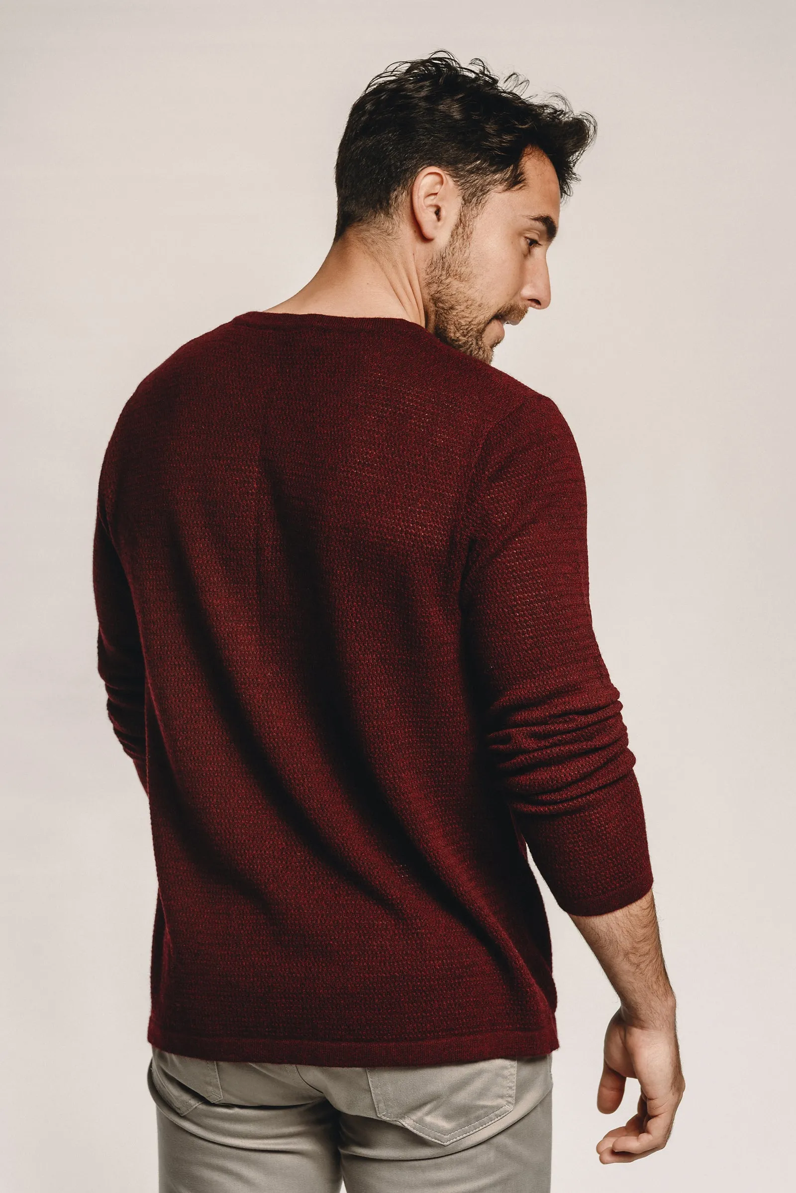 Waffle Cashmere Henley