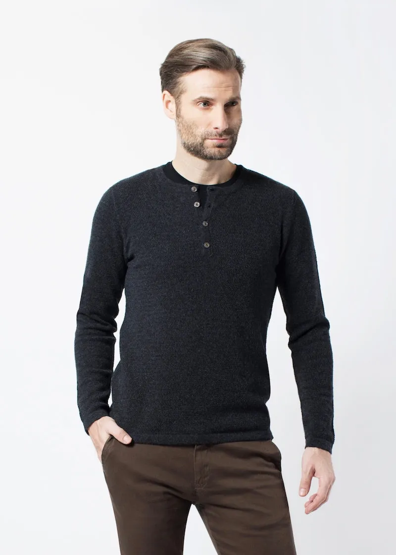 Waffle Cashmere Henley