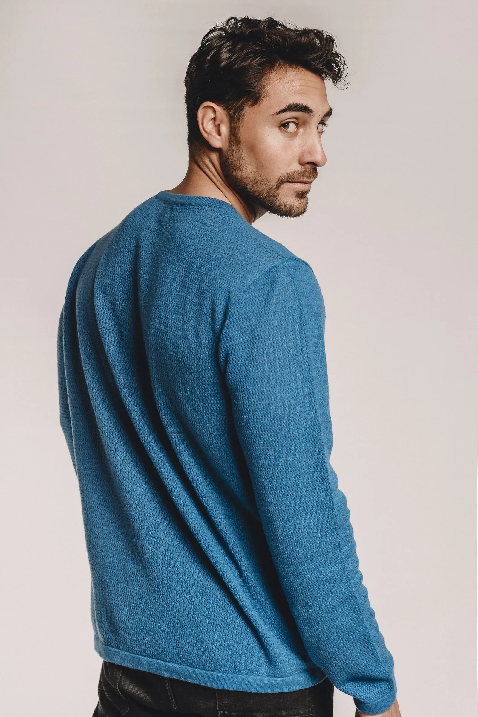 Waffle Cashmere Henley
