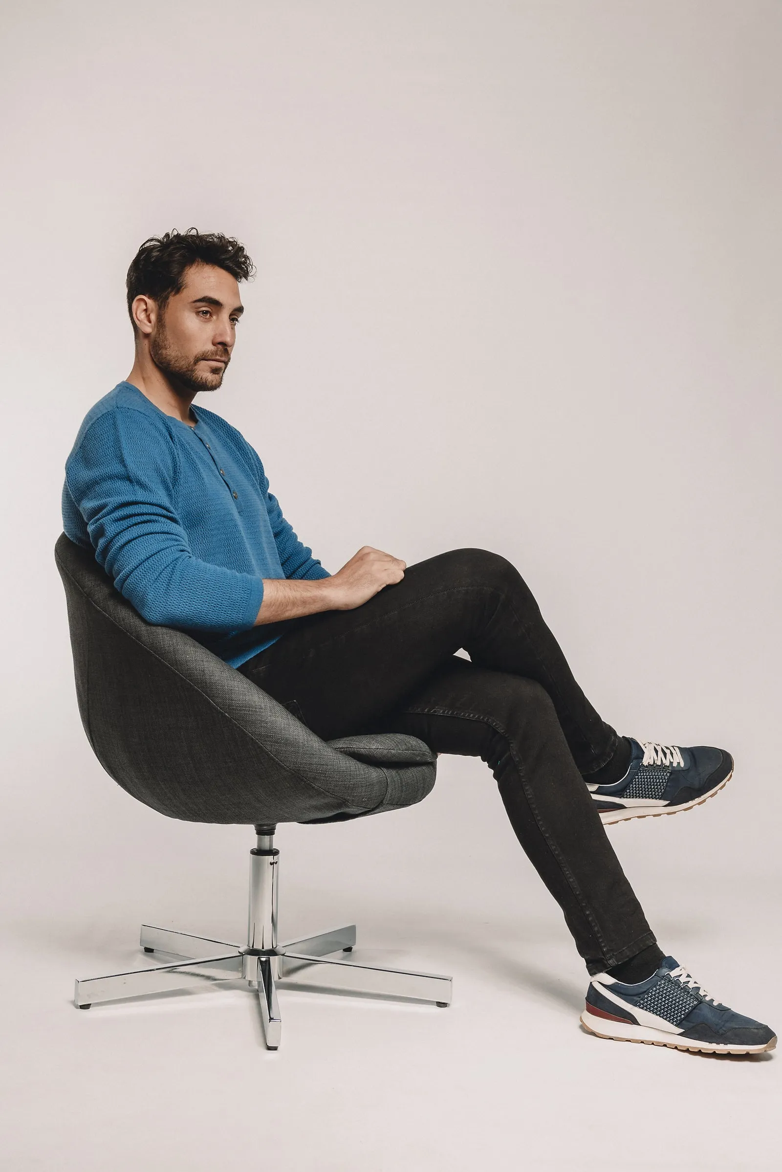 Waffle Cashmere Henley