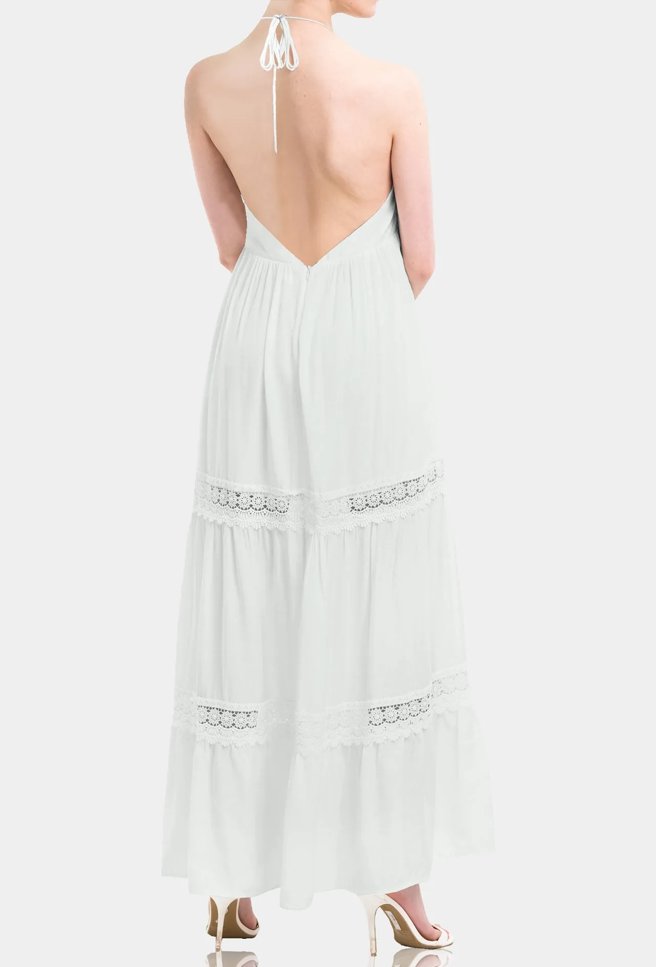 White Cotton Maxi Dress