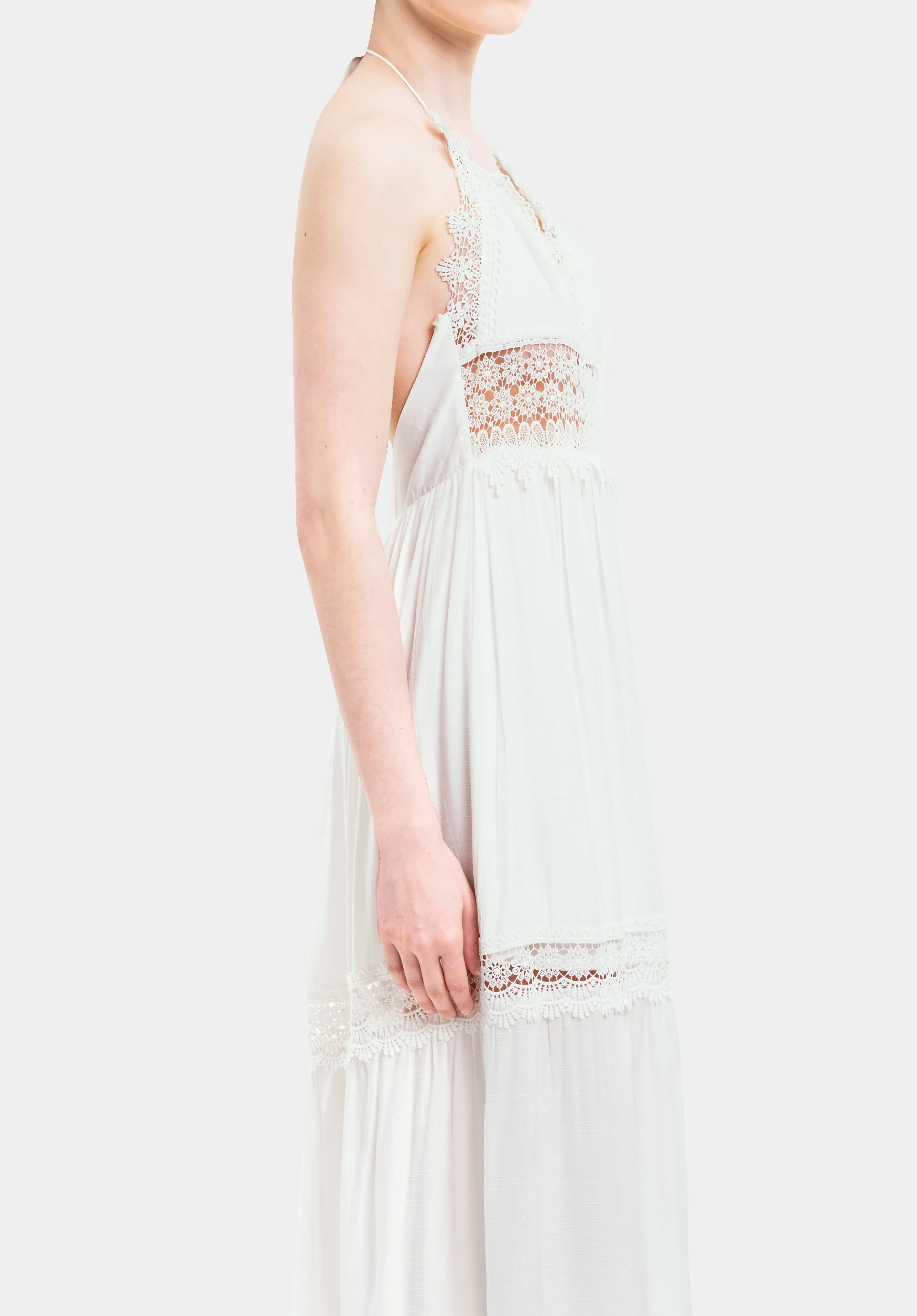 White Cotton Maxi Dress