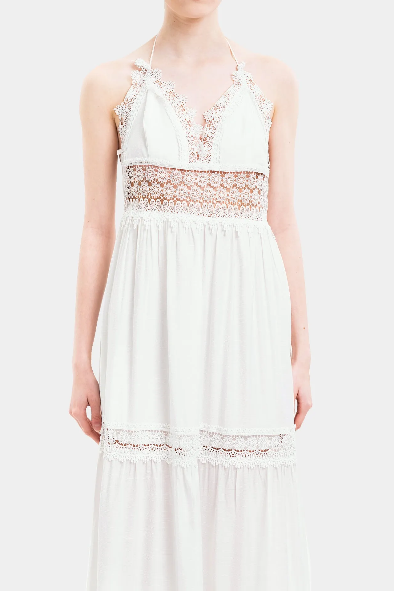 White Cotton Maxi Dress