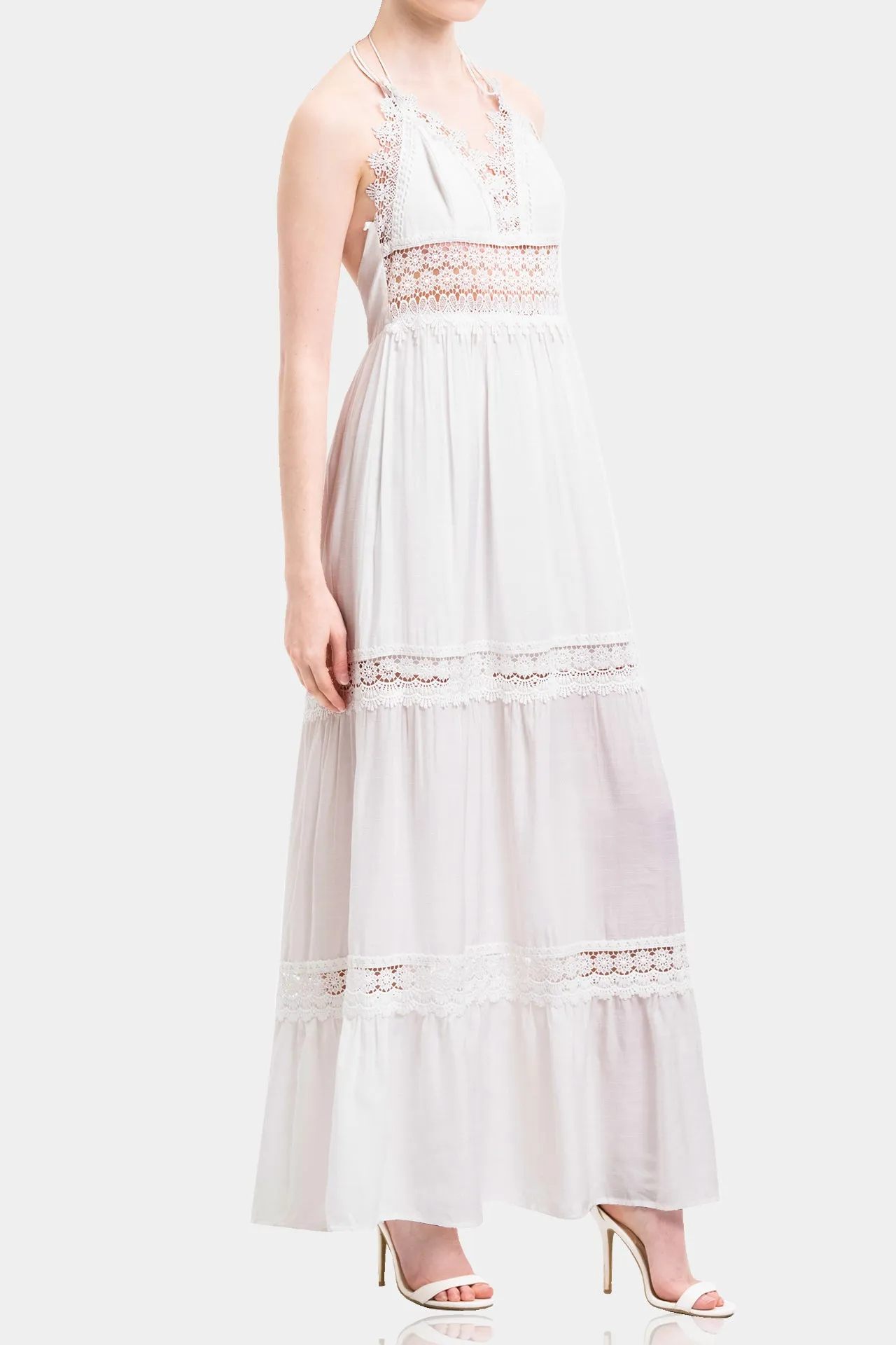 White Cotton Maxi Dress
