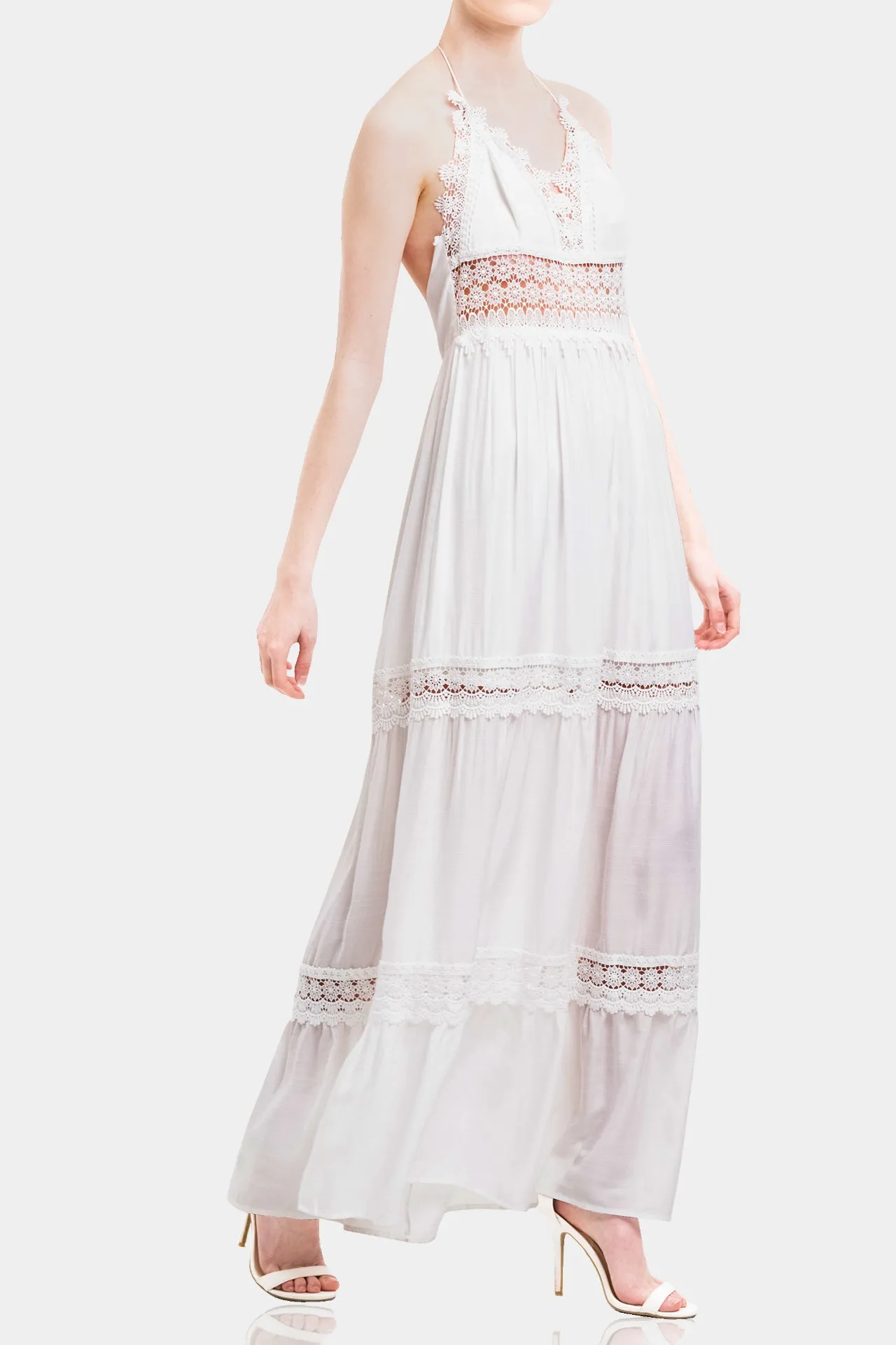 White Cotton Maxi Dress