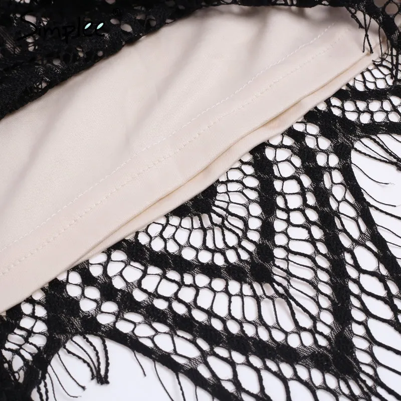 Women's Dress | Off-Shoulder Black Lace Dress | Women's Bodycon Dress