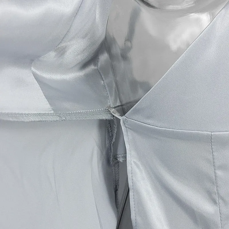 Women's Polyester Sheath A-Line V-Neck Dress