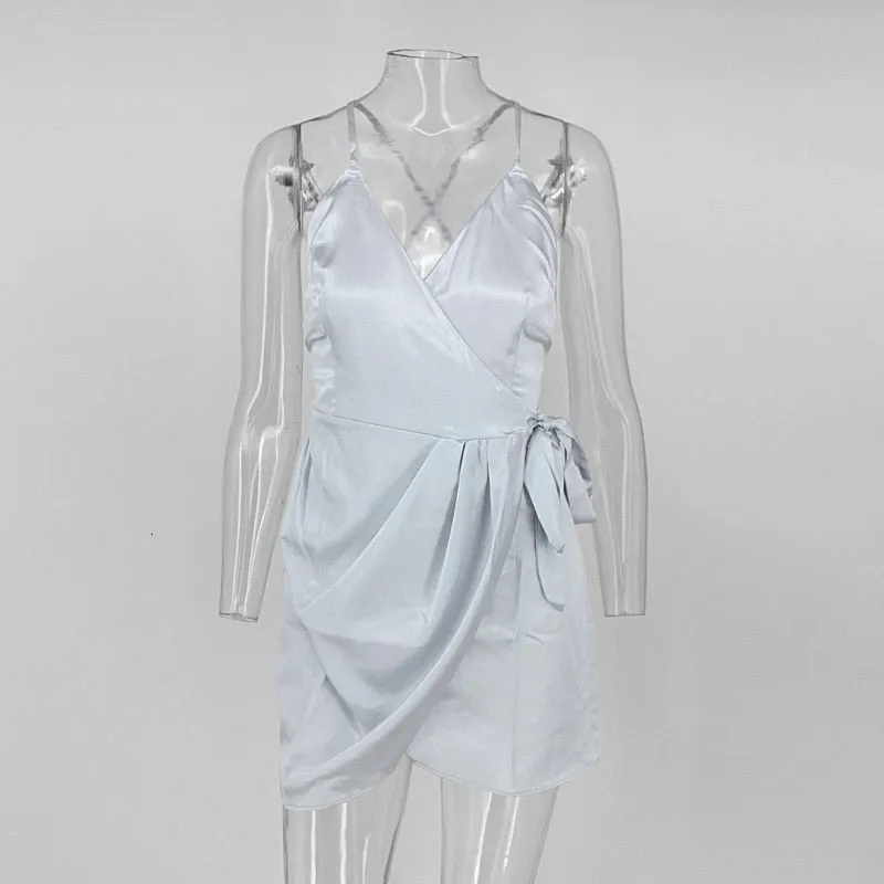 Women's Polyester Sheath A-Line V-Neck Dress
