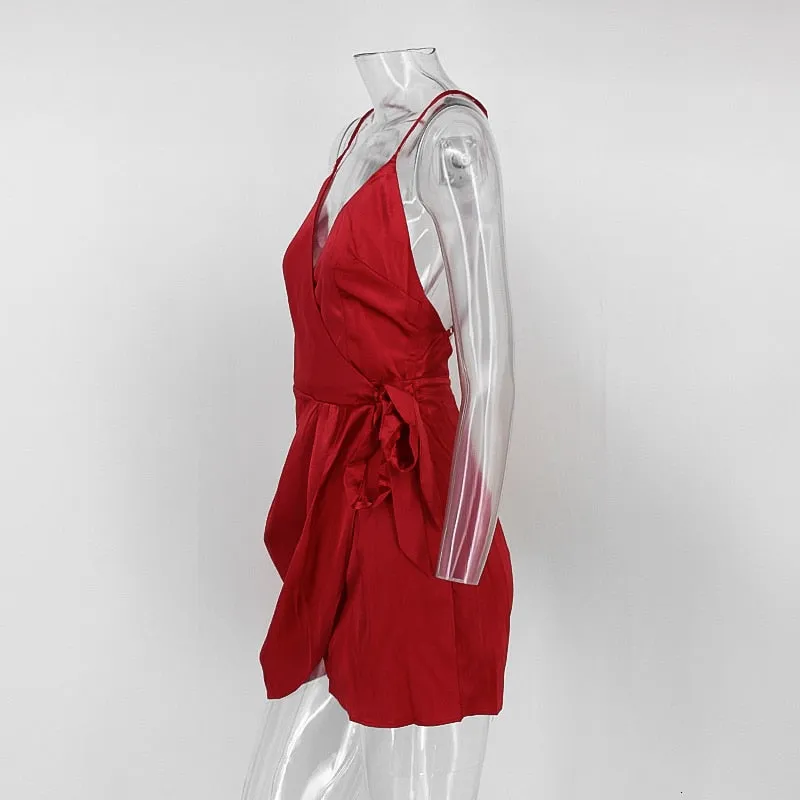 Women's Polyester Sheath A-Line V-Neck Dress
