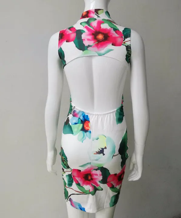 Women's Stretch Sleeveless Mini Dress