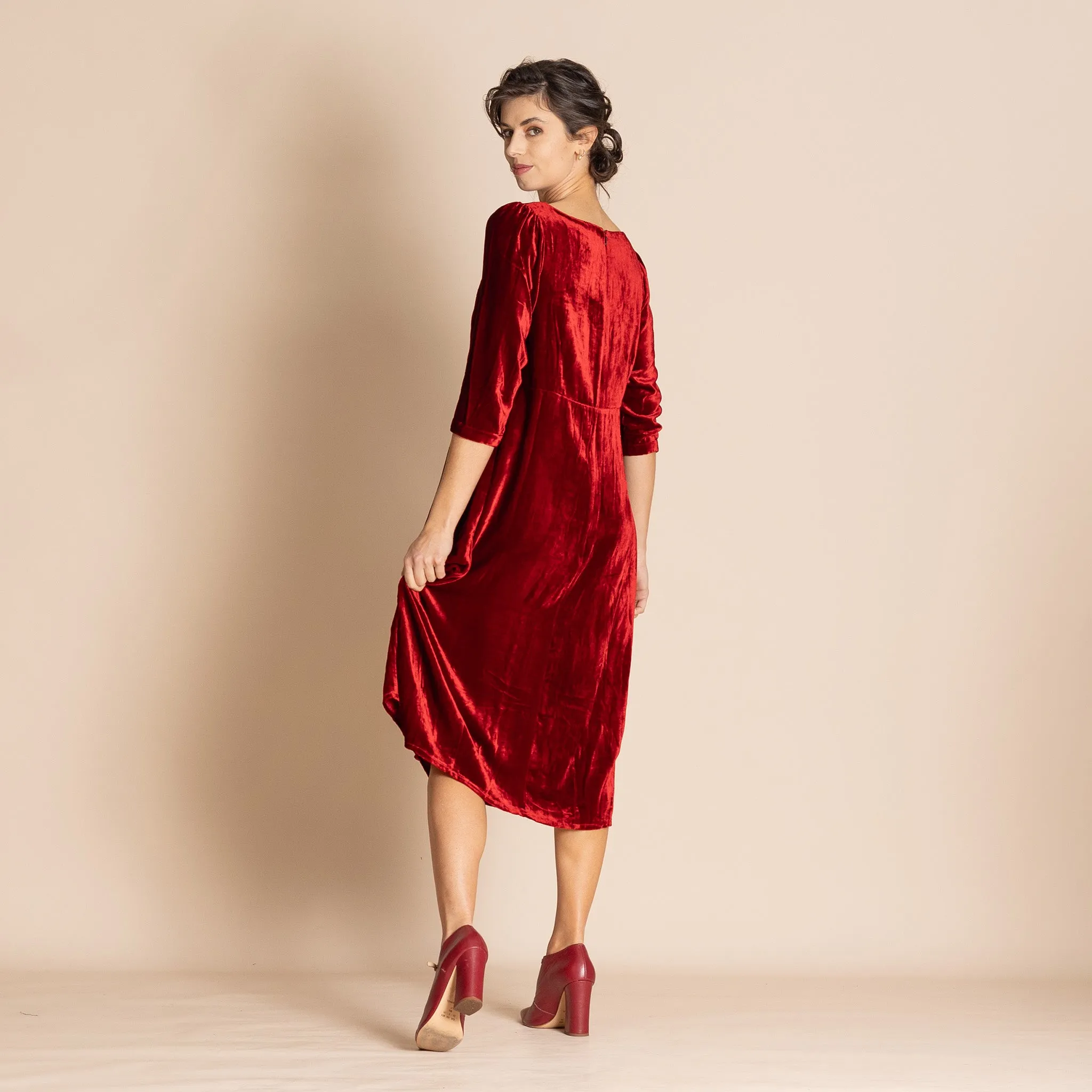 woodlands velvet roses romance dress