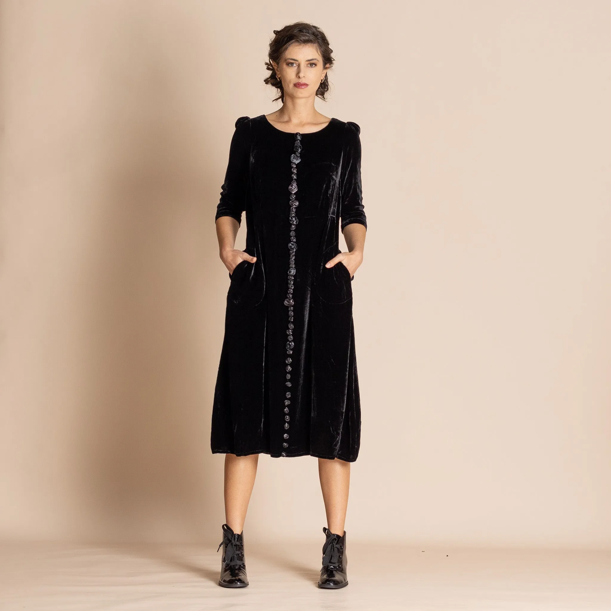 woodlands velvet roses romance dress