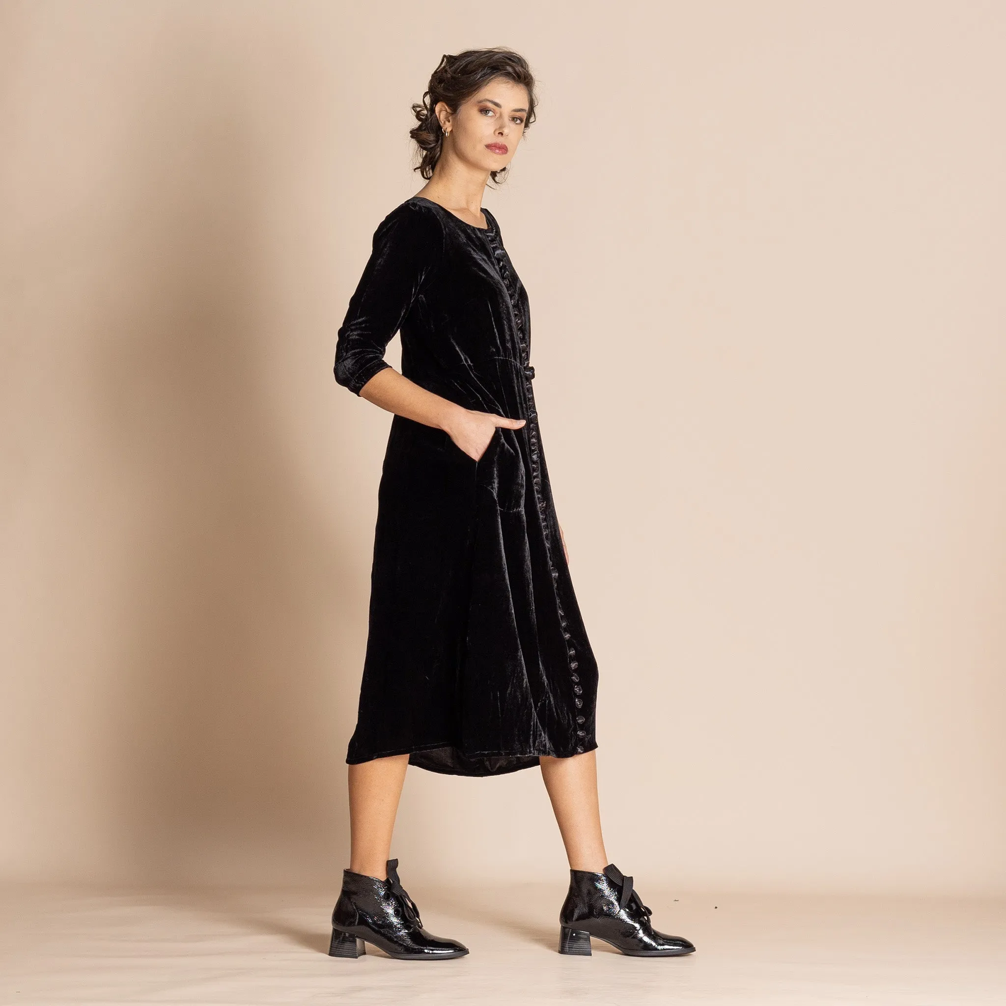 woodlands velvet roses romance dress