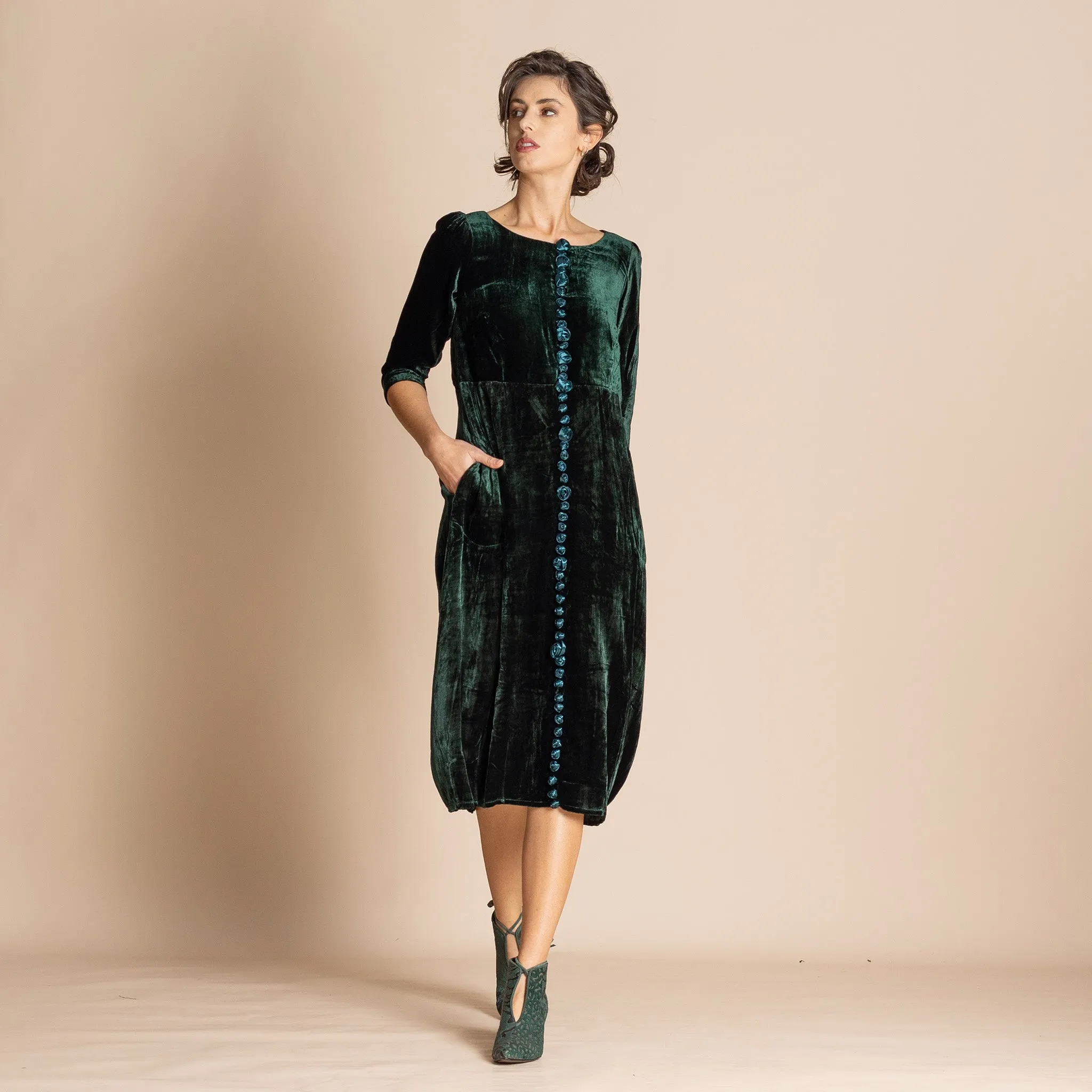 woodlands velvet roses romance dress