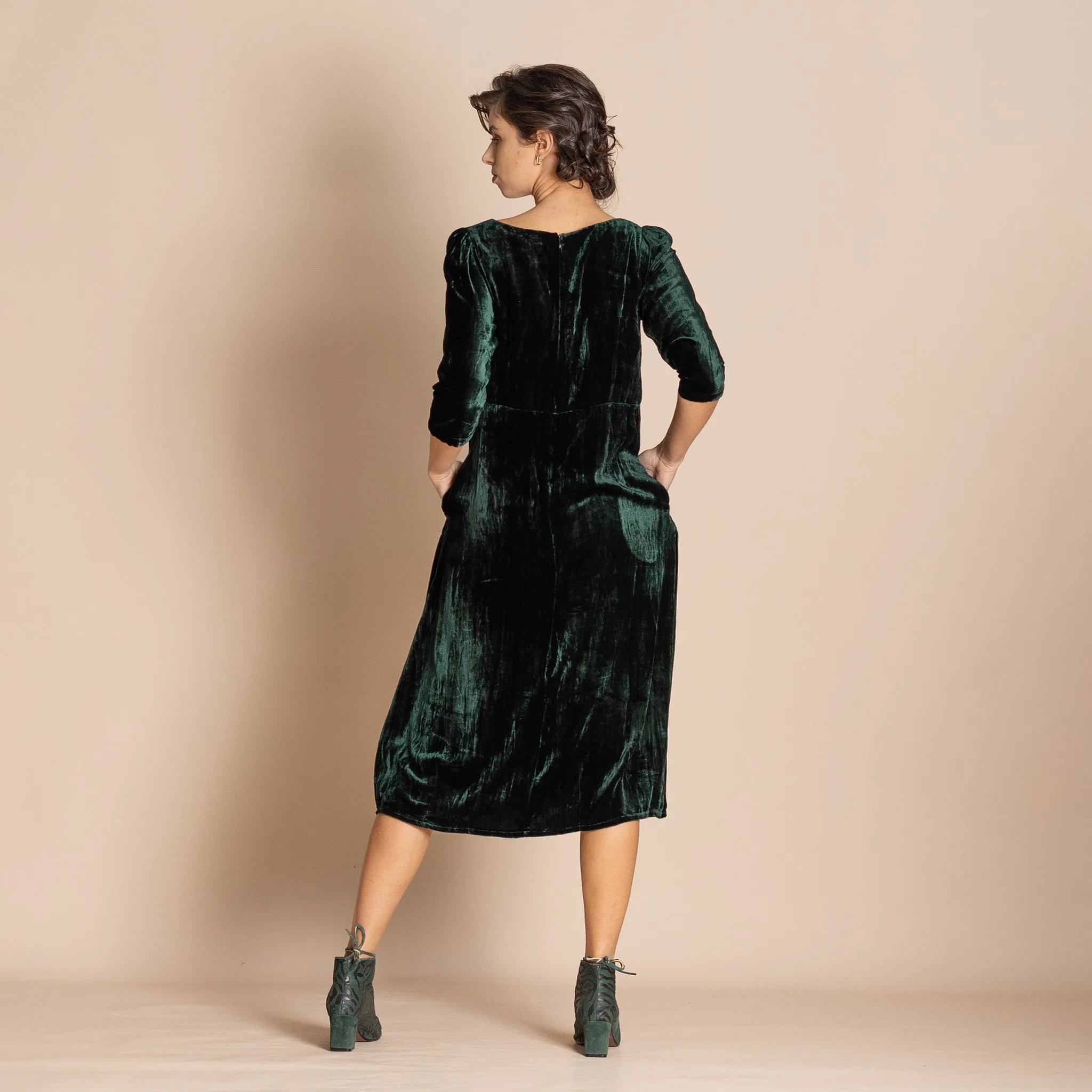 woodlands velvet roses romance dress