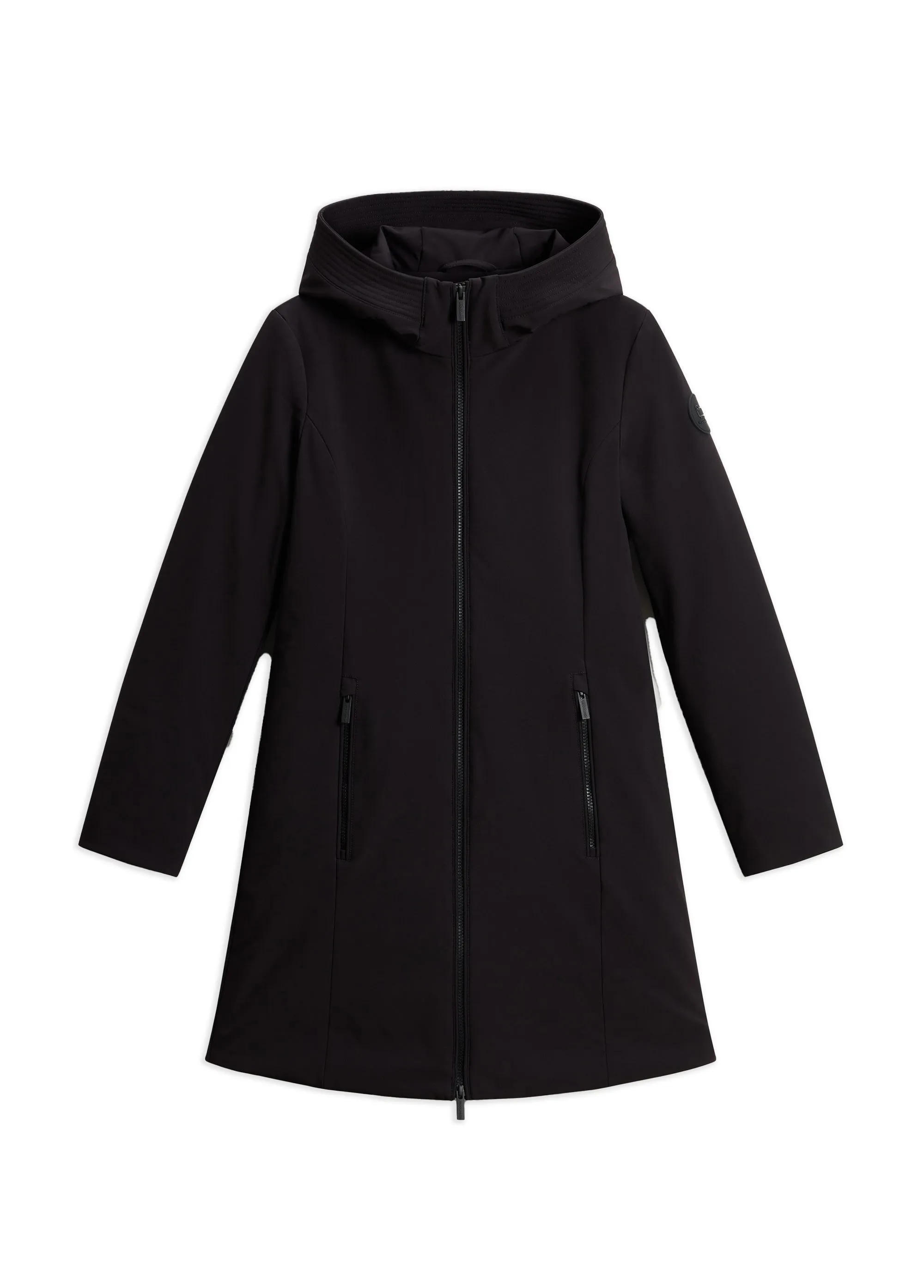 Woolrich Firth Parka In Tech Softshell Nero